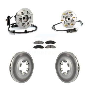 Front Hub Bearing Coat Brake Rotor Pads Kit For Chevrolet Colorado GMC Canyon Isuzu i-280 KBB-104394