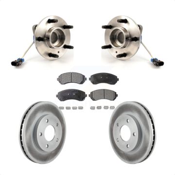 Front Hub Bearing Assembly Coated Brake Rotor Pads Kit For Buick Rendezvous Pontiac Aztek KBB-104442
