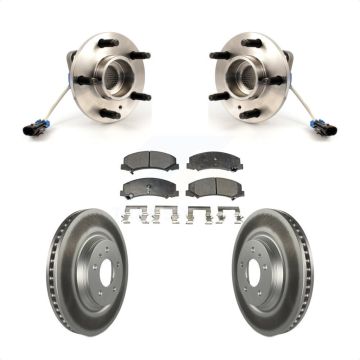Front Hub Bearing Coated Brake Rotor Pads Kit For Buick Lucerne Chevrolet Impala LaCrosse KBB-104447