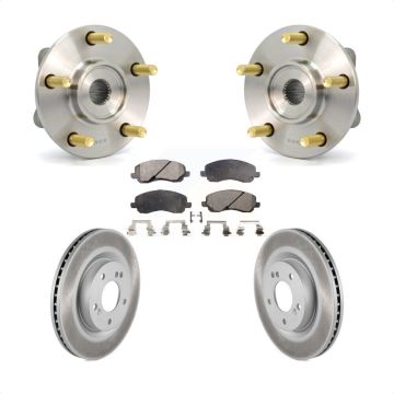 Front Hub Bearing Coated Disc Brake Rotor Pad Kit For 2006 Mitsubishi Eclipse To 10 31 05 KBB-104463