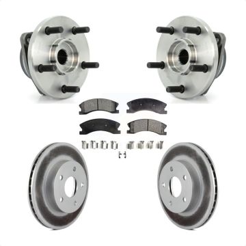 Front Hub Bearing Assembly Coated Disc Brake Rotors And Pads Kit For Jeep Grand Cherokee KBB-104466