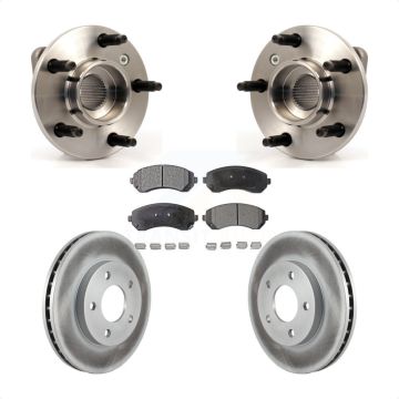 Front Hub Bearing Assembly Coated Brake Rotor Pads Kit For Buick Rendezvous Pontiac Aztek KBB-104469