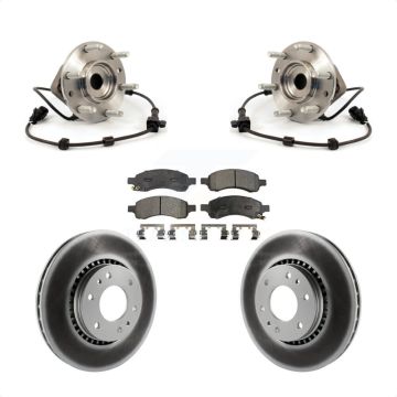 Front Hub Bearing Coated Brake Rotor & Pad Kit For Chevrolet Trailblazer GMC Envoy XL EXT KBB-104475