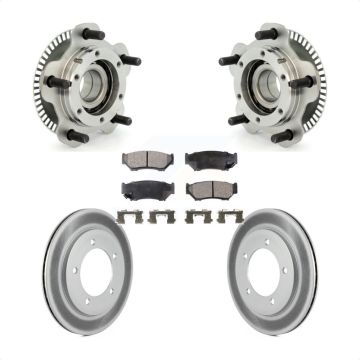 Front Hub Bearing Coat Brake Rotor Pads Kit For 2001-2004 Chevrolet Tracker Suzuki Vitara KBB-104482