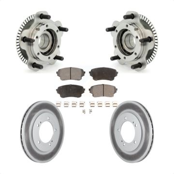 Front Hub Bearing Assembly Coated Disc Brake Rotor & Pad Kit For Suzuki XL-7 Grand Vitara KBB-104483