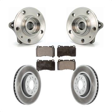 Front Hub Bearing Coat Brake Rotor Pads Kit For Volvo V70 With 286mm Diameter KBB-104485