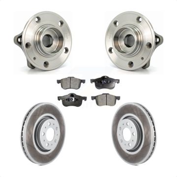 Front Hub Bearing Coat Brake Rotor Pads Kit For Volvo S60 With 316mm Diameter KBB-104489