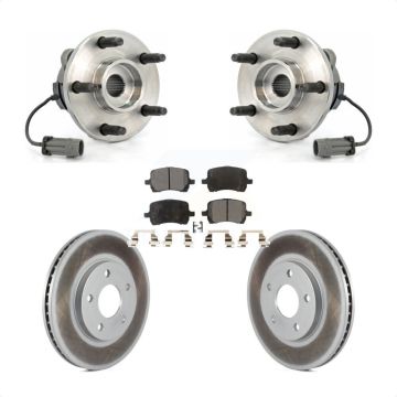 Front Hub Bearing Assembly Coated Disc Brake Rotor And Ceramic Pads Kit For Chevrolet HHR KBB-104500