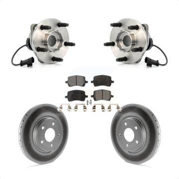 Front Hub Bearing Coated Brake Rotor Pads Kit For Chevrolet Malibu Pontiac G6 Saturn Aura KBB-104508