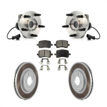Front Hub Bearing Assembly Coated Disc Brake Rotors And Pads Kit For Chevrolet Malibu KBB-104509