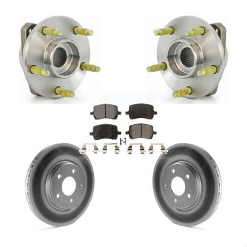 Front Hub Bearing Coat Brake Rotor Pad Kit For Pontiac G6 With 296mm Diameter KBB-104512