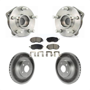 Front Hub Bearing Assembly Coated Disc Brake Rotor And Ceramic Pad Kit For Subaru Impreza KBB-104518