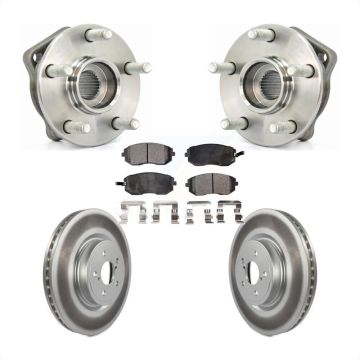 Front Hub Bearing Assembly Coated Disc Brake Rotor And Ceramic Pads Kit For Subaru Legacy KBB-104525