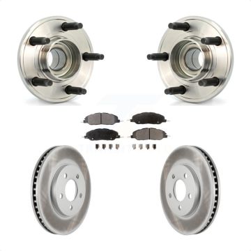 Front Hub Bearing Assembly Coated Disc Brake Rotors And Ceramic Pads Kit For Ford Mustang KBB-104527