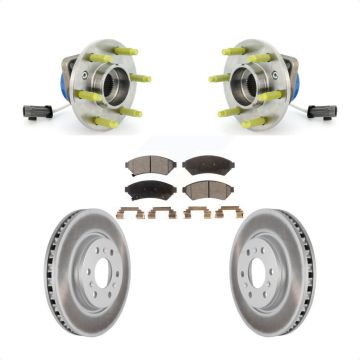 Front Hub Bearing Coated Brake Rotor Pad Kit For Pontiac Montana Chevrolet Uplander Buick KBB-104545