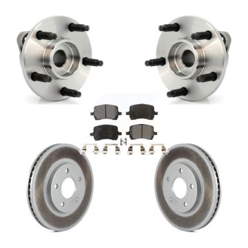 Front Hub Bearing Assembly Coated Disc Brake Rotor And Ceramic Pads Kit For Chevrolet HHR KBB-104546
