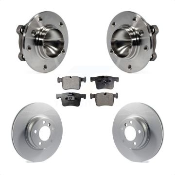 Front Hub Bearing Coated Brake Rotor Pad Kit For BMW 328i With 330mm Diameter KBB-104566