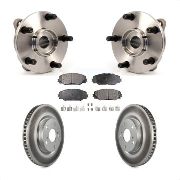 Front Hub Bearing Assembly Coated Brake Rotor Pad Kit For Toyota RAV4 Scion Corolla iM tC KBB-104571