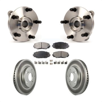 Front Hub Bearing Coat Brake Rotor Pads Kit For Toyota RAV4 Prius V Scion xB Lexus HS250h KBB-104572