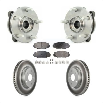 Front Hub Bearing Assembly Coated Disc Brake Rotor Pad Kit For Toyota RAV4 Scion tC Mirai KBB-104573