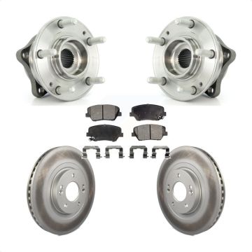 Front Hub Bearing Coated Disc Brake Rotor Pads Kit For Hyundai Santa Fe Sport Kia Sorento KBB-104592