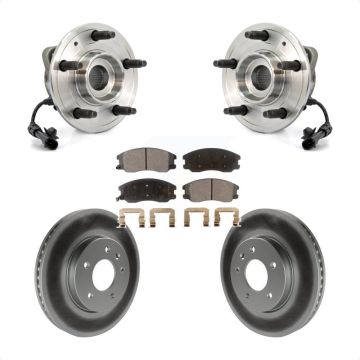 Front Hub Bearing Coated Brake Rotor Pad Kit For Chevrolet Equinox Pontiac Torrent Saturn KBB-104611