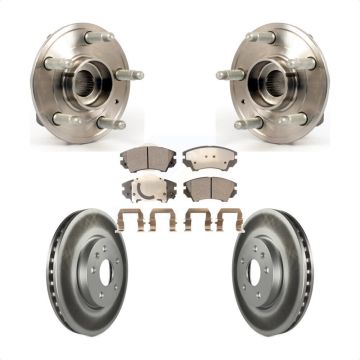 Front Hub Bearing Assembly Coated Disc Brake Rotors And Pads Kit For Chevrolet Camaro KBB-104619