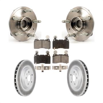 Front Hub Bearing Assembly Coated Disc Brake Rotors And Pads Kit For Chevrolet Camaro KBB-104622