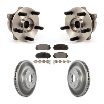 Front Hub Bearing Assembly Coat Brake Rotor Pad Kit For Toyota Prius Lexus CT200h Plug-In KBB-104627