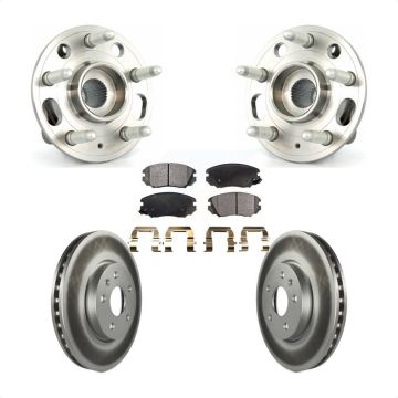 Front Hub Bearing Coat Brake Rotor Pad Kit For Chevrolet Equinox GMC Terrain Buick Impala KBB-104630