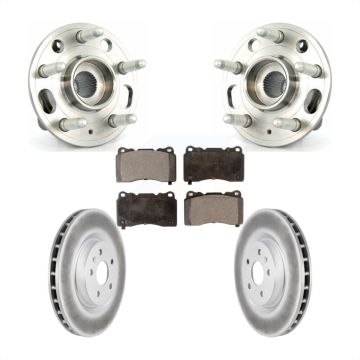 Front Hub Bearing Coat Brake Rotor Pad Kit For 2012-2013 Buick Regal With Brembo Calipers KBB-104631