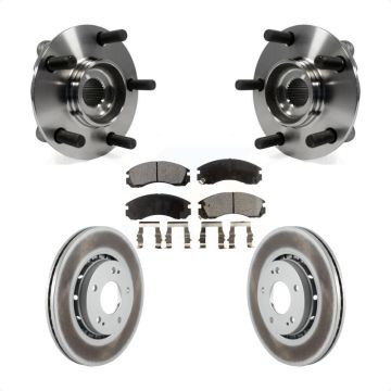 Front Hub Bearing Assembly Coated Disc Brake Rotors And Pads Kit For Mitsubishi Lancer KBB-104652