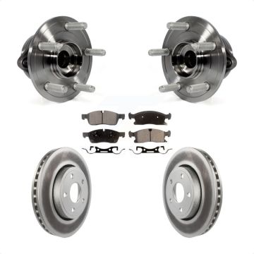 Front Hub Bearing Assembly Coat Brake Rotor Pad Kit For Jeep Grand Cherokee Dodge Durango KBB-104677