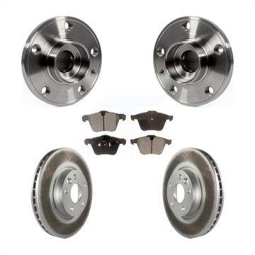 Front Hub Bearing Coat Brake Rotor Pads Kit For Volvo V70 With 300mm Diameter KBB-104687