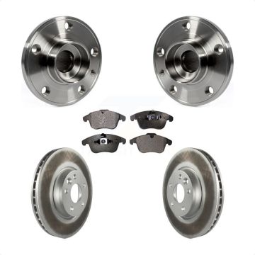 Front Hub Bearing Assembly Coated Disc Brake Rotor Pad Kit For Volvo XC70 S60 V60 S80 V70 KBB-104688