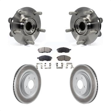 Front Hub Bearing Assembly Coated Disc Brake Rotors And Ceramic Pads Kit For Nissan Juke KBB-104707