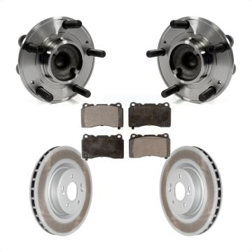Front Hub Bearing Assembly Coated Disc Brake Rotor And Pads Kit For Hyundai Genesis Coupe KBB-104712