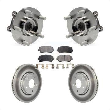 Front Hub Bearing Assembly Coated Disc Brake Rotors And Ceramic Pads Kit For Mazda CX-5 KBB-104717