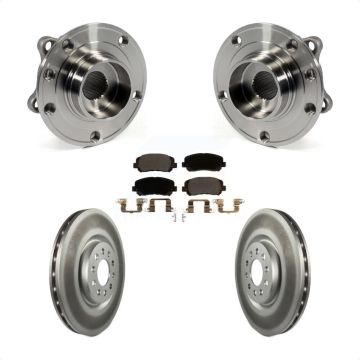 Front Hub Bearing Assembly Coated Disc Brake Rotors And Ceramic Pads Kit For Chrysler 200 KBB-104719