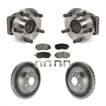 Front Hub Bearing Assembly Coated Brake Rotor Pad Kit For 2013-2016 Scion FR-S Subaru BRZ KBB-104720