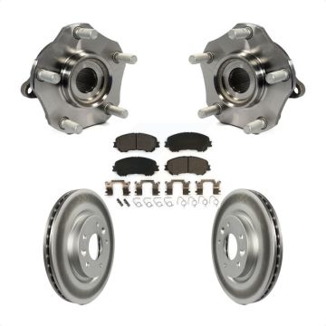 Front Hub Bearing Assembly Coated Disc Brake Rotor Pad Kit For Nissan Rogue Sport Qashqai KBB-104727