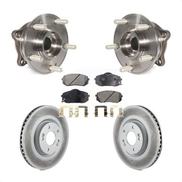 Front Hub Bearing Assembly Coat Brake Rotor Pad Kit For Hyundai Tucson Sonata Kia Cadenza KBB-104742