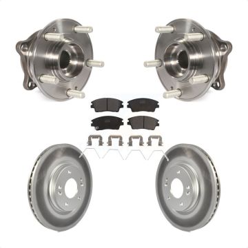 Front Hub Bearing Assembly Coated Brake Rotor And Pad Kit For Hyundai Tucson Kia Sportage KBB-104747