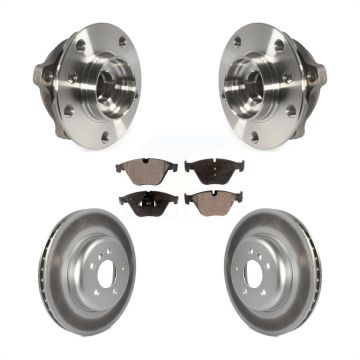 Front Hub Bearing Coated Brake Rotor And Pad Kit For BMW 535i xDrive 535d 640i Gran Coupe KBB-104751