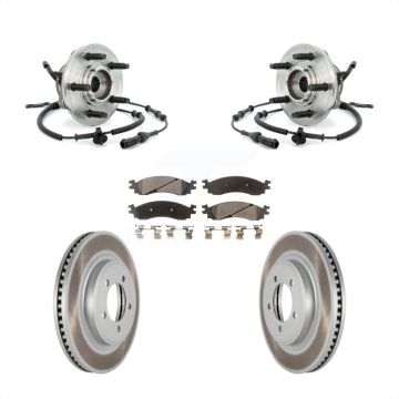 Front Hub Bearing Assembly Coat Brake Rotor Pads Kit For Ford Explorer Sport Trac Mercury KBB-104807
