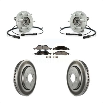 Front Hub Bearing Assembly Coat Brake Rotor Pad Kit For Ford Expedition Lincoln Navigator KBB-104826