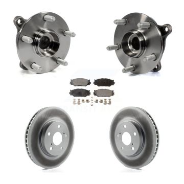 Front Hub Bearing Assembly Coated Disc Brake Rotors And Pads Kit For Lexus IS250 AWD KBB-104898