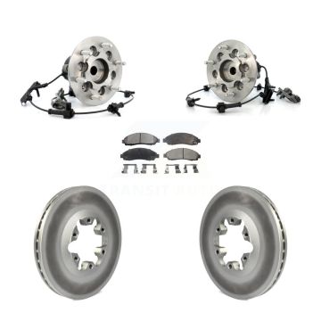 Front Hub Bearing Assembly Coat Brake Rotor Pad Kit For Chevrolet Colorado GMC Canyon RWD KBB-104907