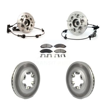 Front Hub Bearing Coat Brake Rotor Pads Kit For Chevrolet Colorado GMC Canyon Isuzu i-350 KBB-104911