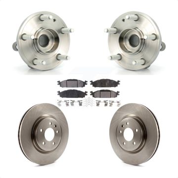 Front Hub Bearing Assembly Disc Brake Rotors And Semi-Metallic Pads Kit For Ford Explorer KBB-104918